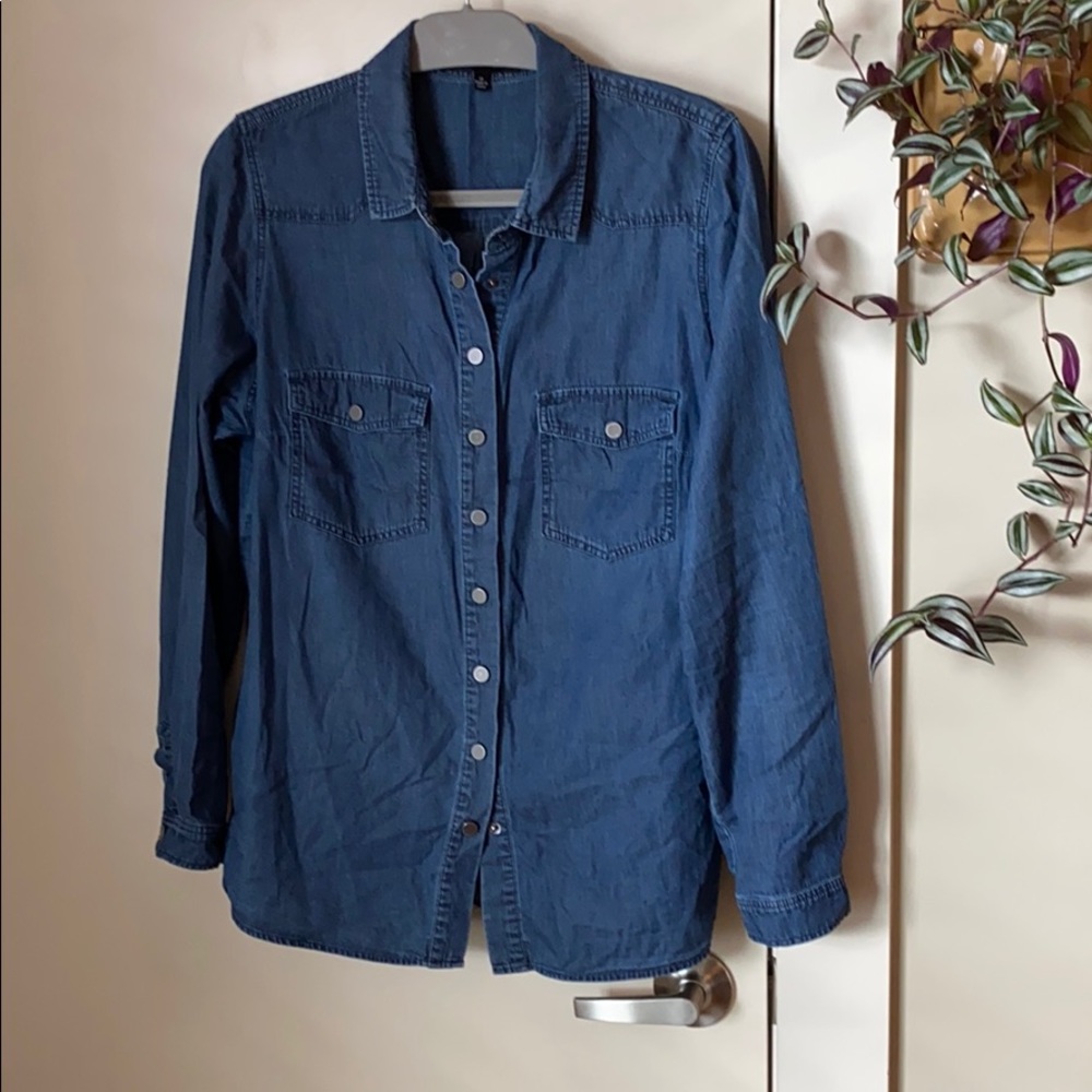 Eloquii S14 Chambray/Denim Shirt
